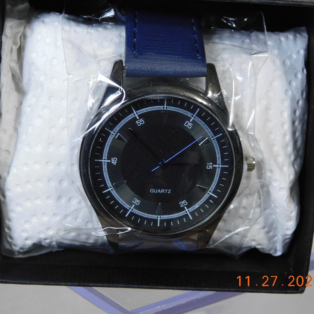 SUPERIOR QUARTZ ALL BLUE WATER RESISTANT WATCH